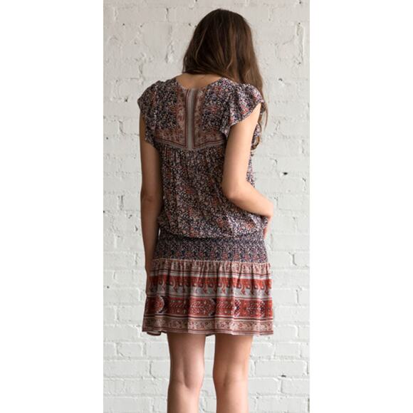 ULLA JOHNSON 4 Simone drop waist silk mini dress - Picture 2 of 9